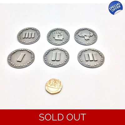 x6 Numbered Orky Warhammer 40k Objective Gaming Markers